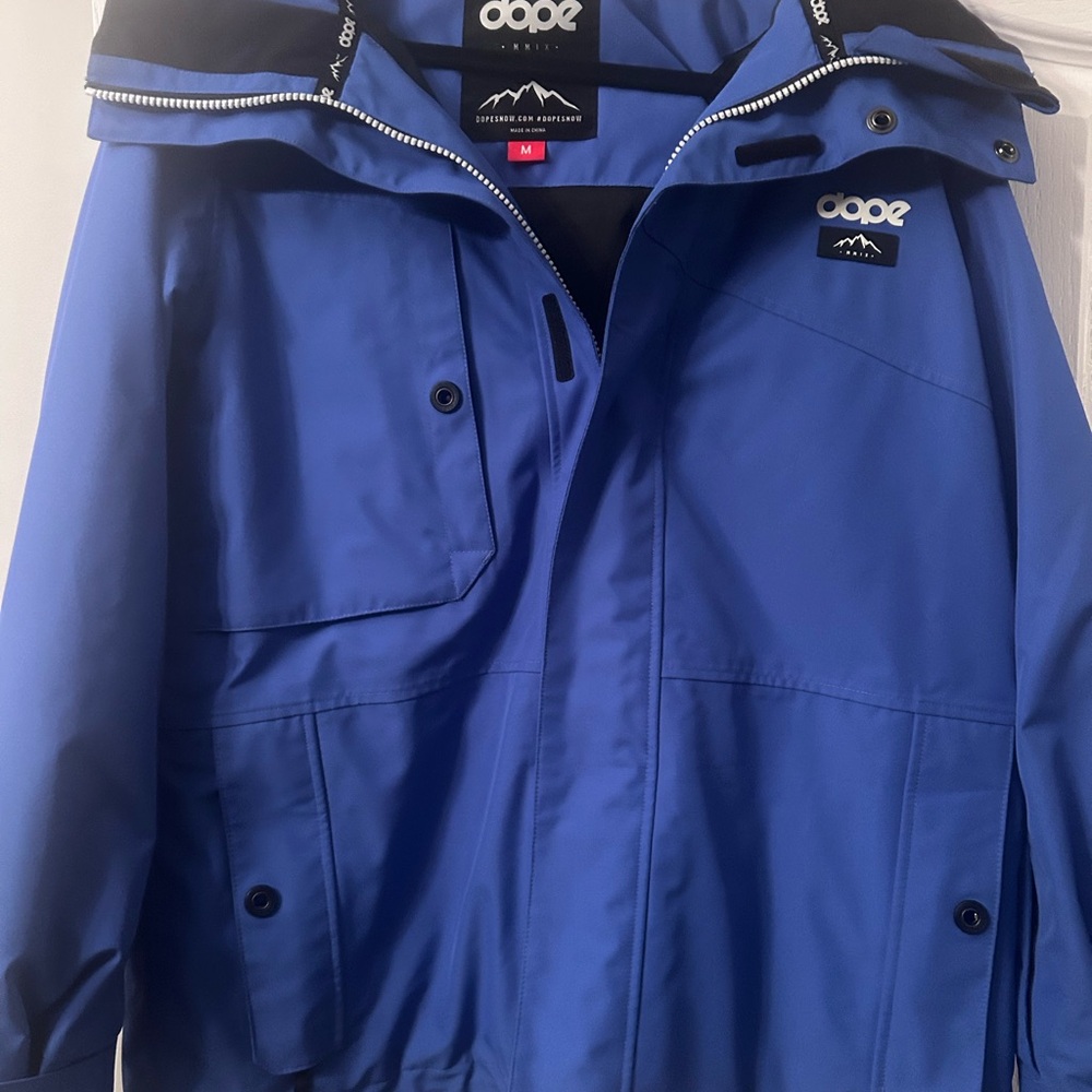 DOPE Royal Blue Zip-Up Jacket médium femme